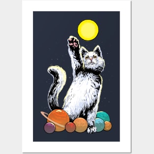 Space Cat Posters and Art